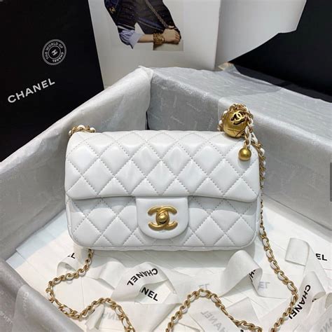 chanel paris white bag|chanel official site bags.